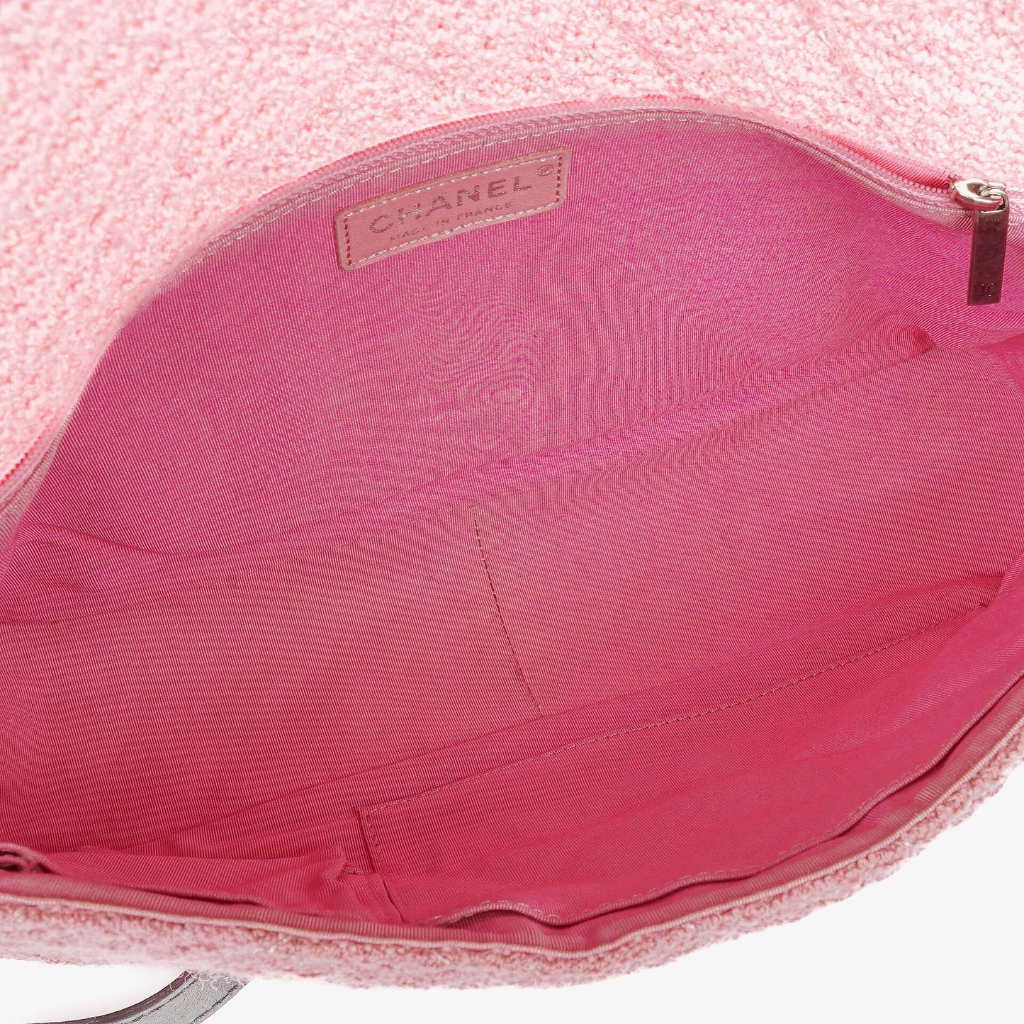 Chanel Easy Tweed Jumbo Pink 2.55 Reissue Messenger Flap Bag