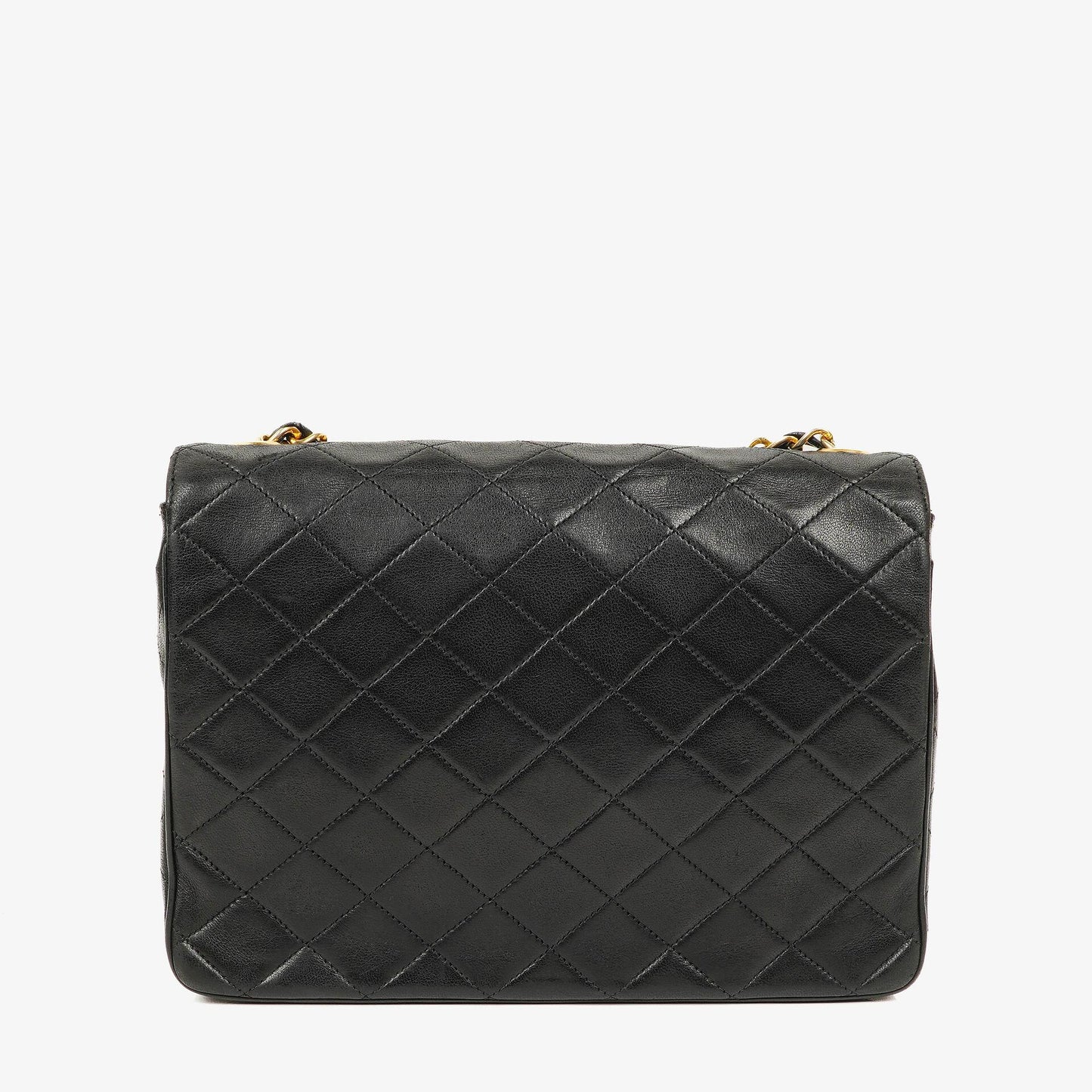 Chanel Envelope Flap Bag Black Quilted Lambskin With 24K Gold-Plated Hardware