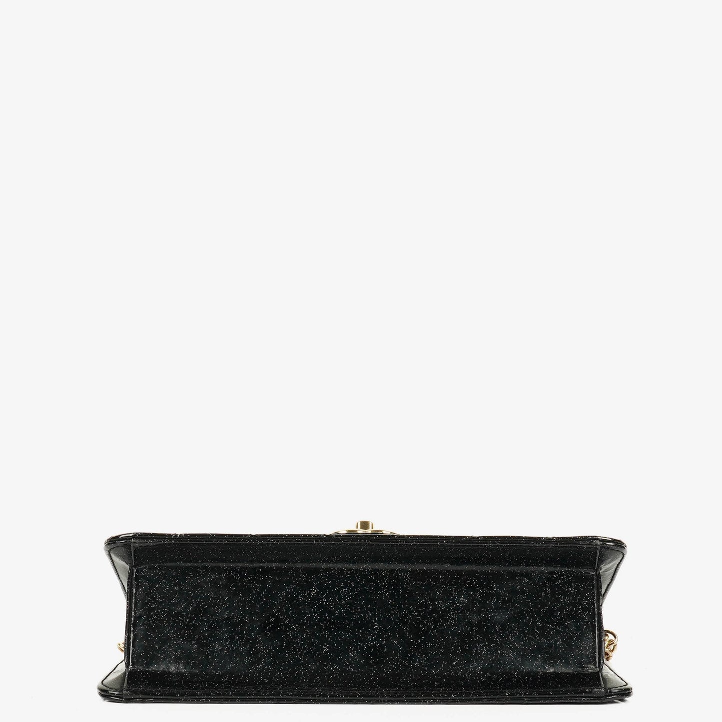 Chanel Evening Star Quilted Glitter Patent East West Flap Bag