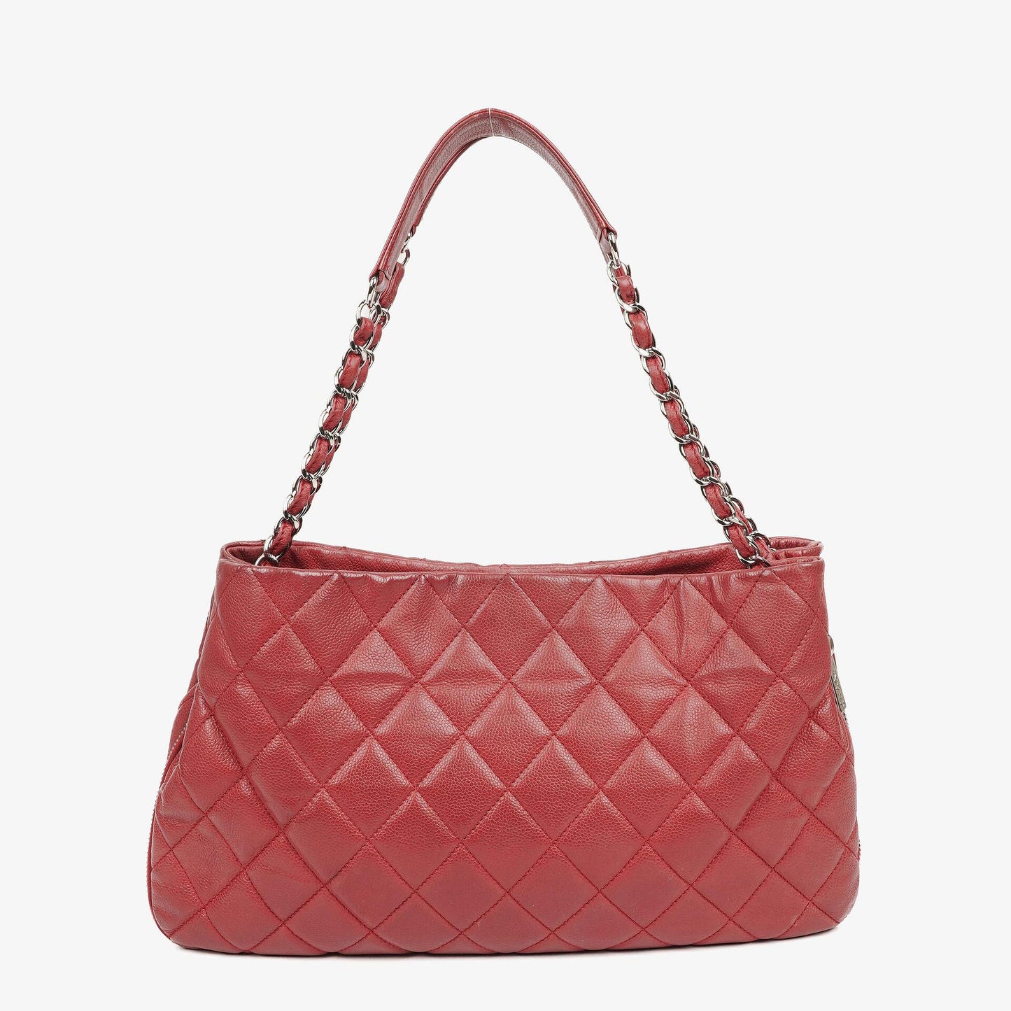 Chanel Expandable Zip Caviar Quilted Shoulder Bag