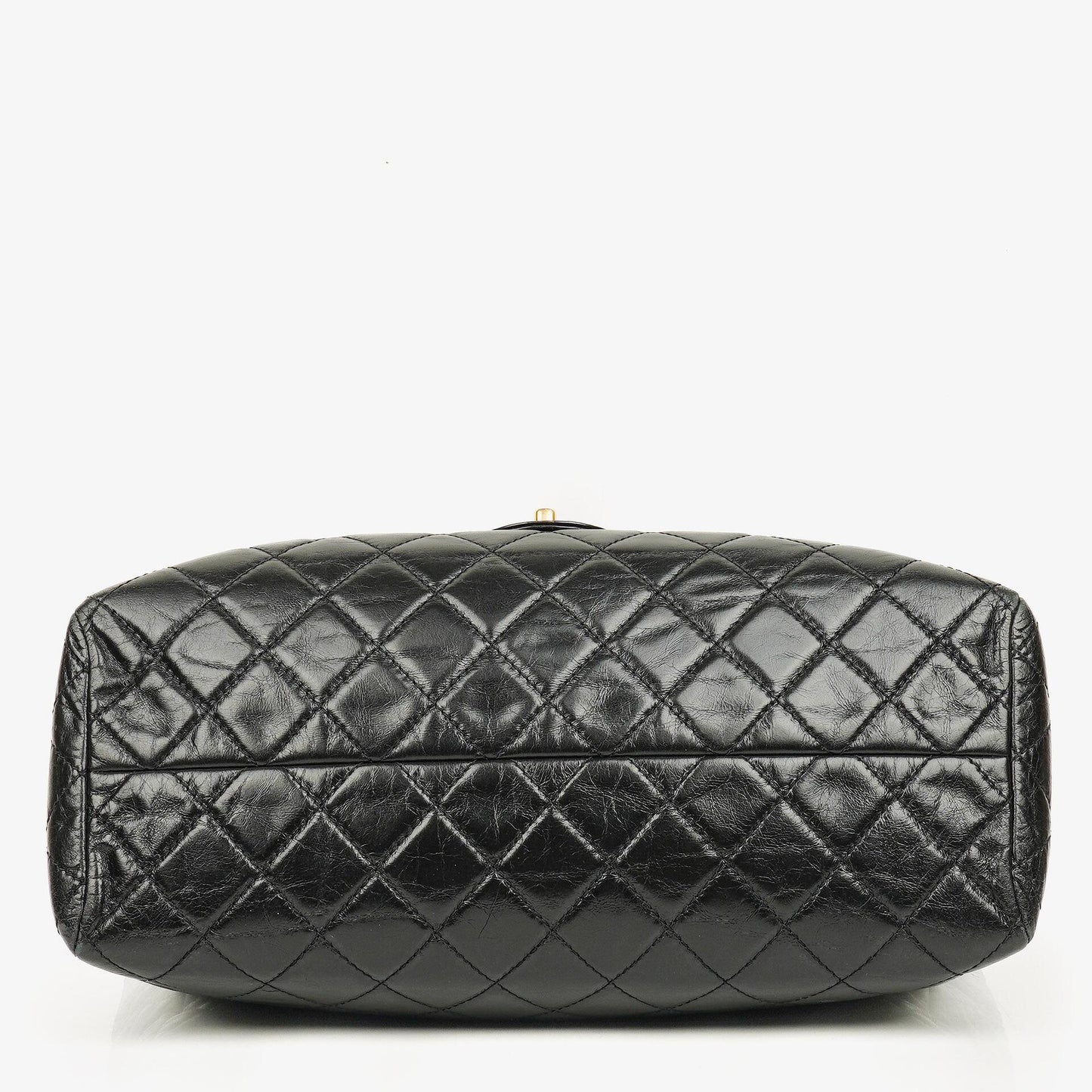 Chanel Front Pocket Large Tote Bag Glazed Quilted Calfskin Gold-Tone Hardware 2014/2015