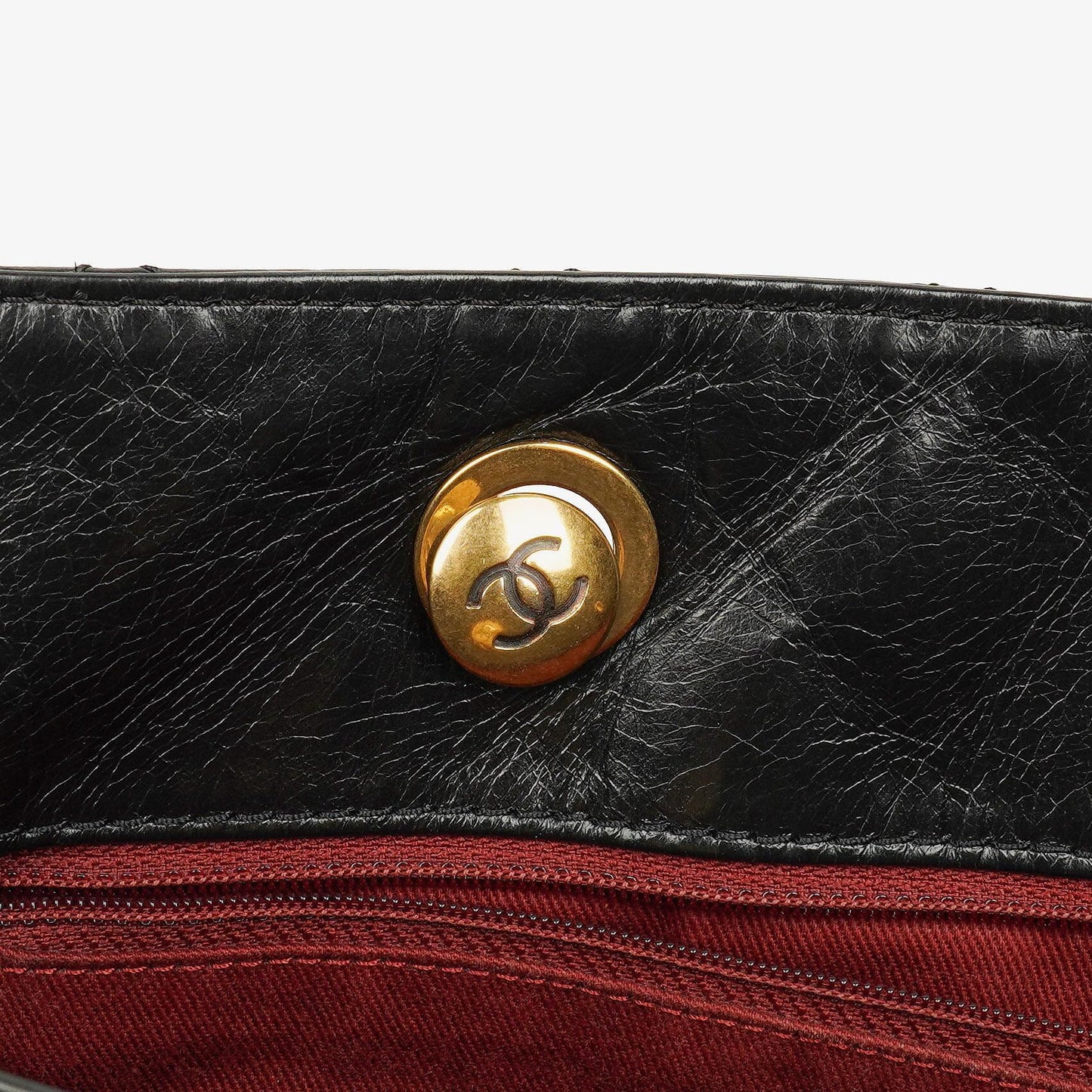 Chanel Front Pocket Large Tote Bag Glazed Quilted Calfskin Gold-Tone Hardware 2014/2015