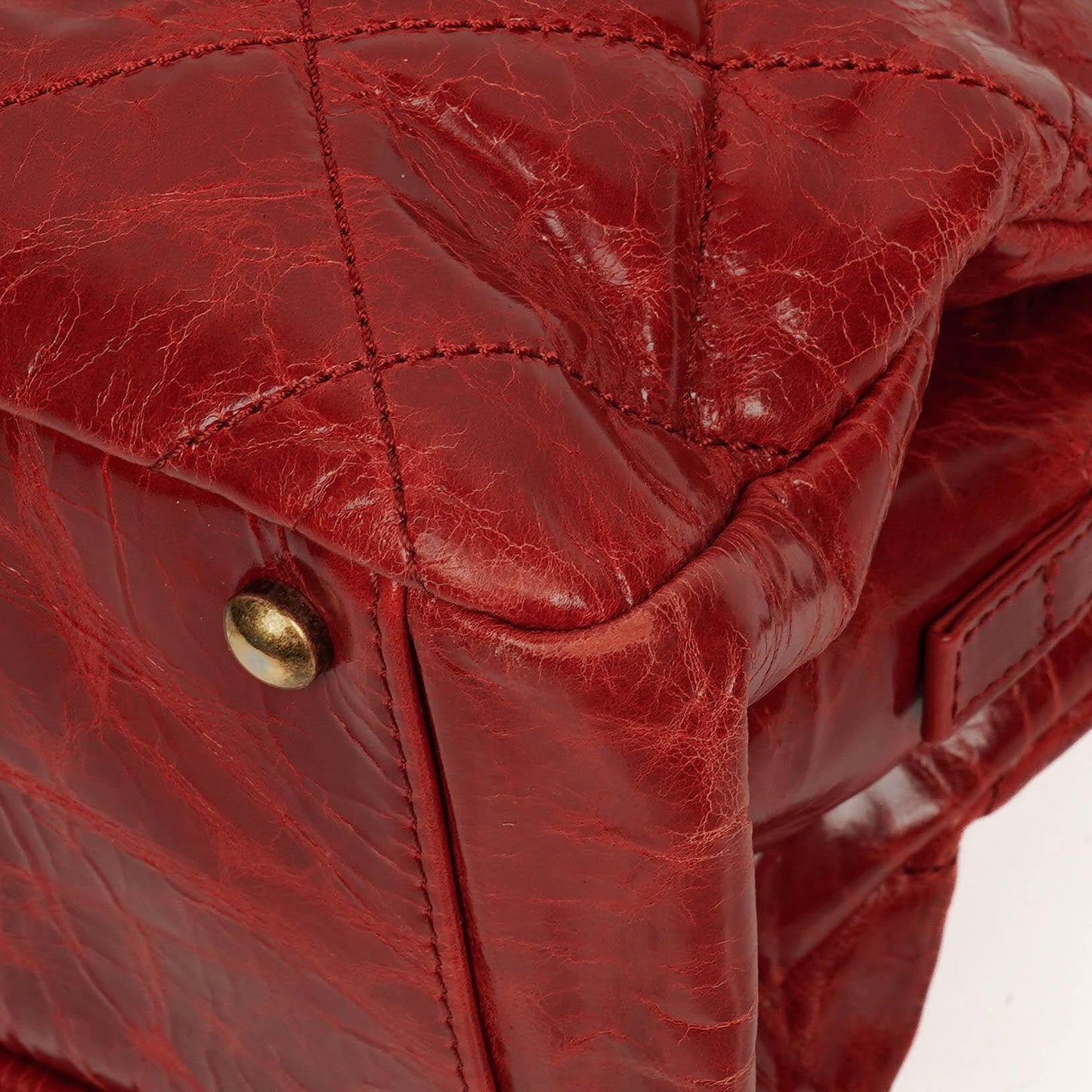 Chanel Glazed Crackled Calfskin Reissue Tote Bag