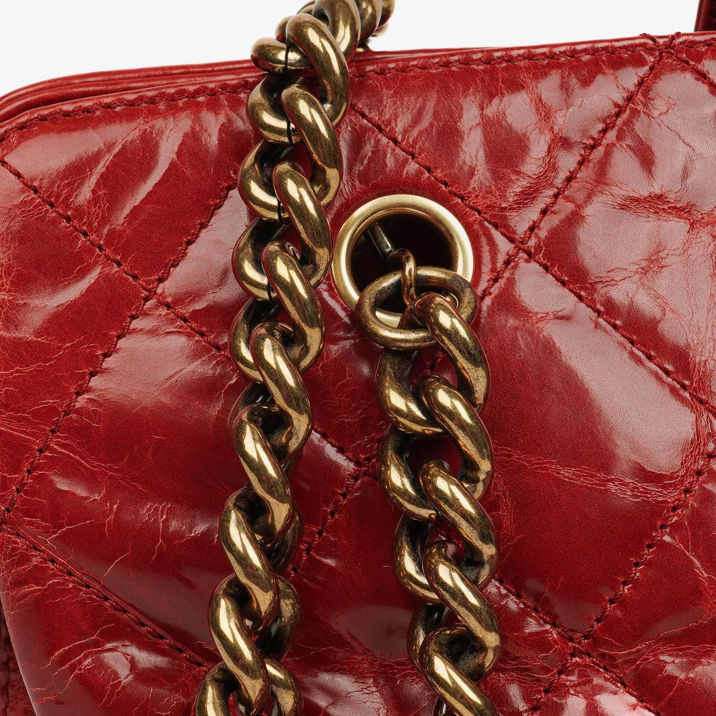 Chanel Glazed Crackled Calfskin Reissue Tote Bag