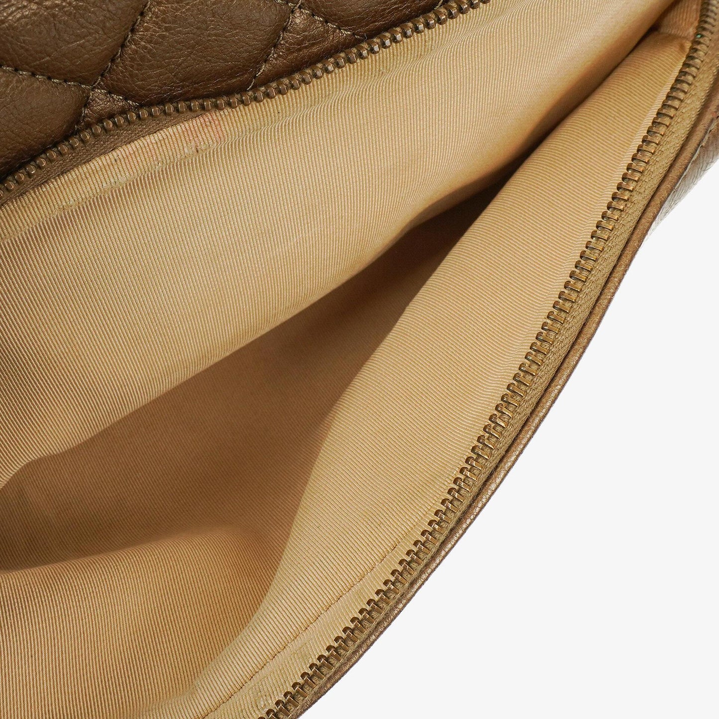 Chanel Gold Calfskin Medium Crown Single Flap Bag