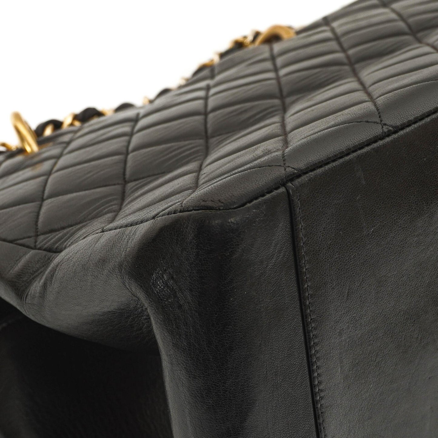 Chanel Grand Shopping Tote Quilted Lambskin Gold-Tone Hardware