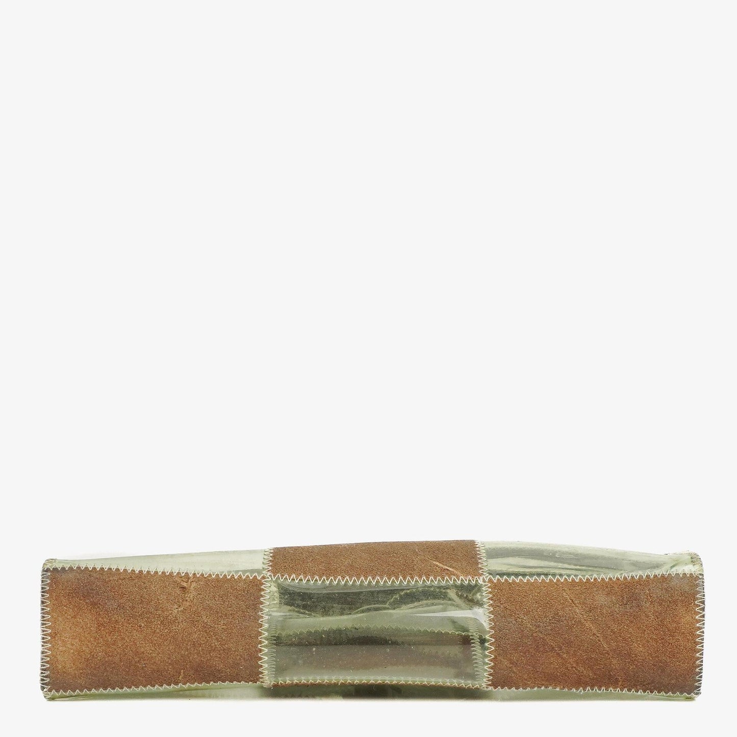 Chanel Green/Brown PVC and Leather Naked Patchwork Flap Bag