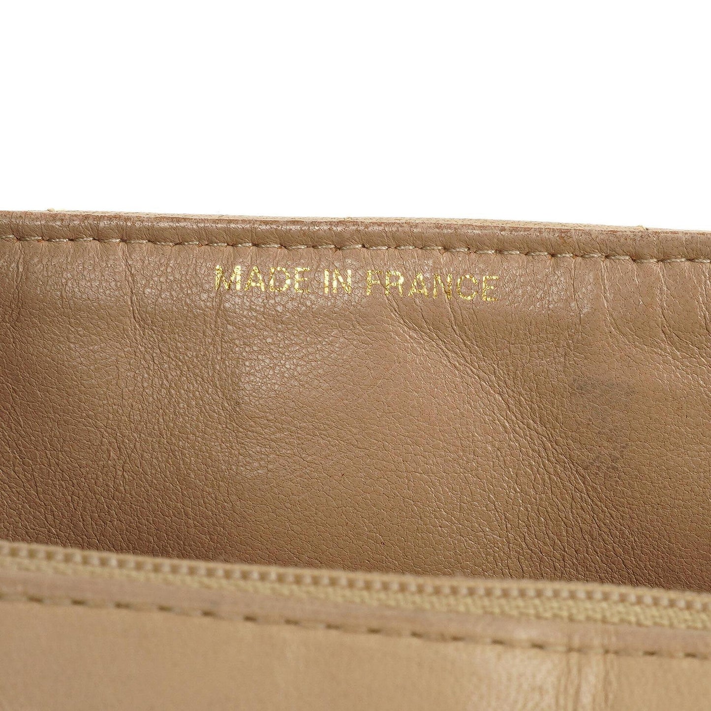 Chanel Half Moon Flap Bag Beige Quilted Lambskin 24K Gold-Hardware