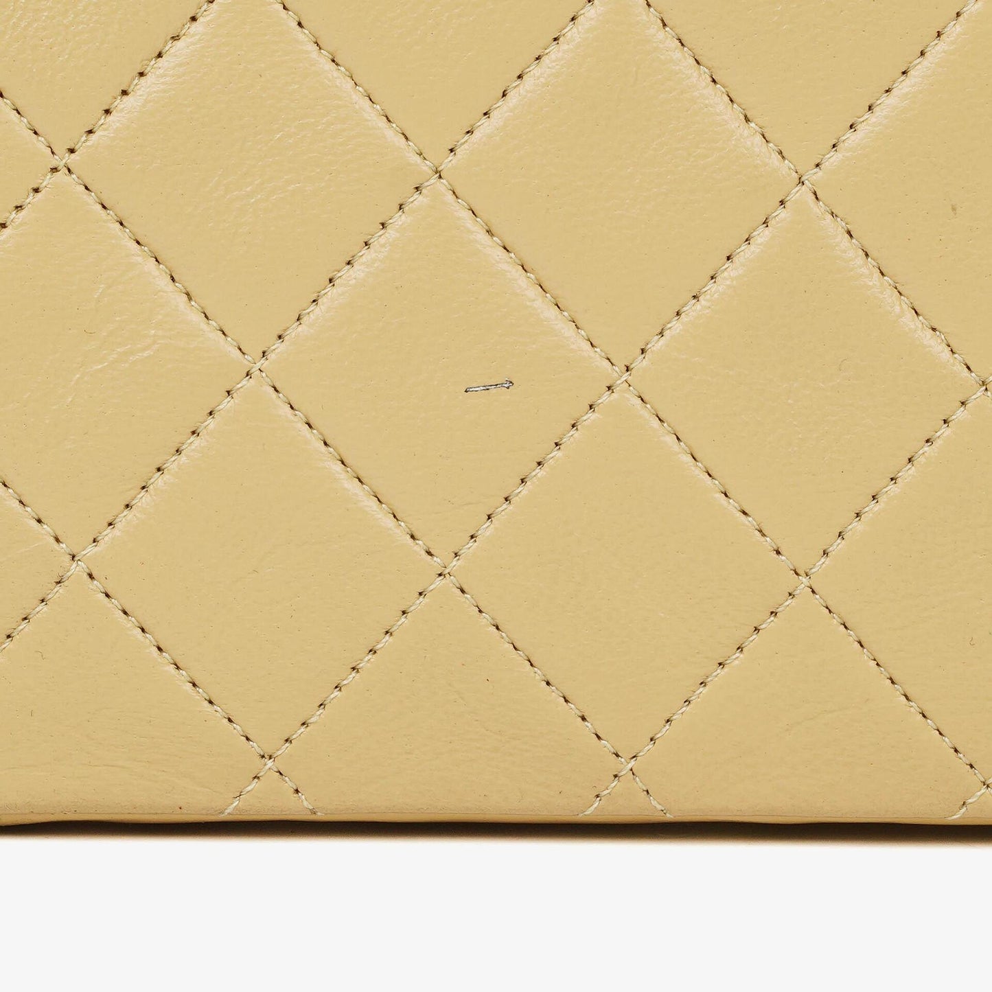 Chanel Half-Moon Flap Bag Beige Quilted Lambskin 24K Gold-Plated Hardware