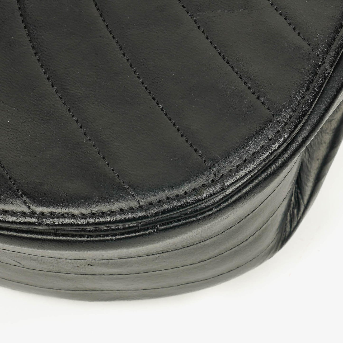 Chanel Half-Moon In Black Quilted Lambskin With 24K Gold-Plated Hardware