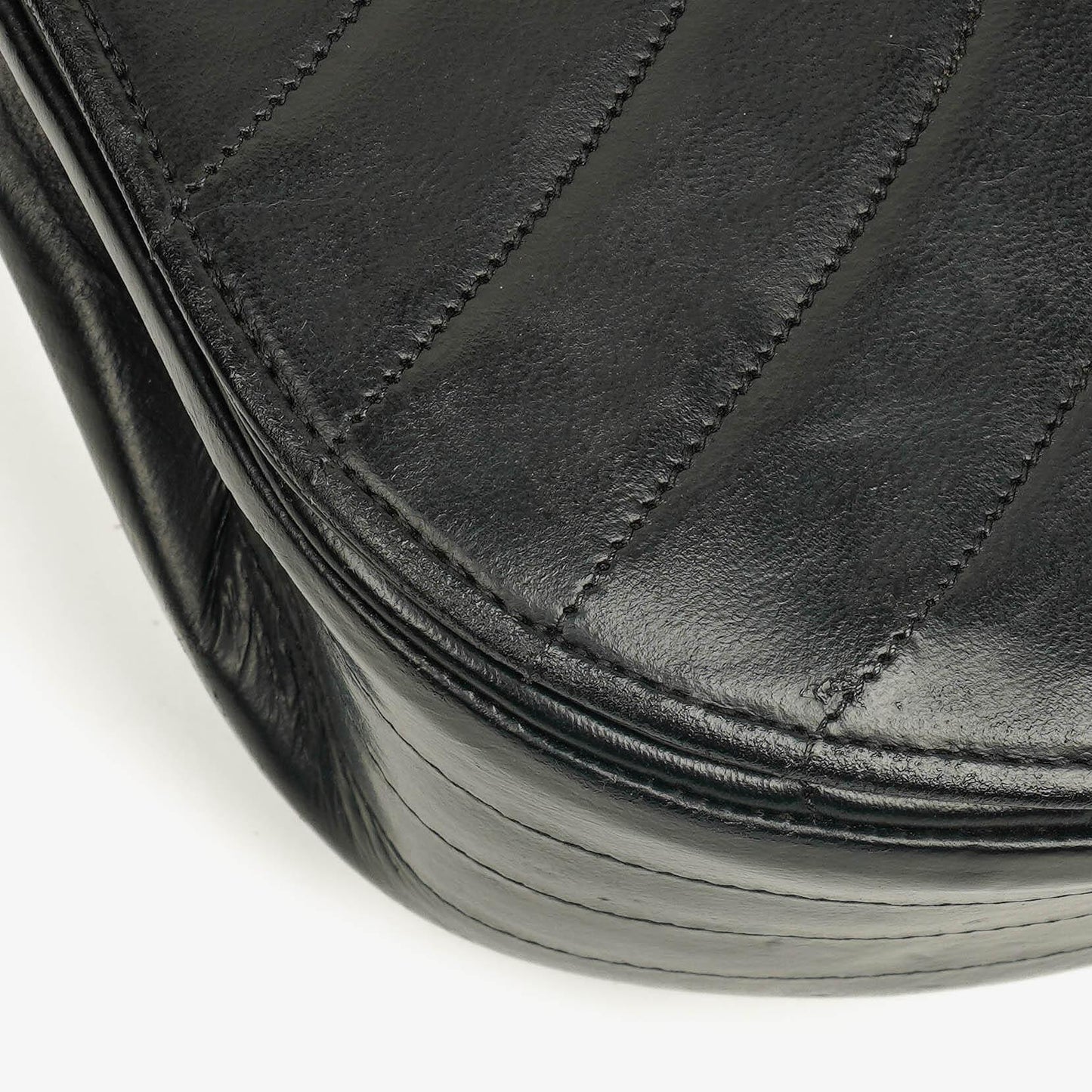 Chanel Half-Moon In Black Quilted Lambskin With 24K Gold-Plated Hardware