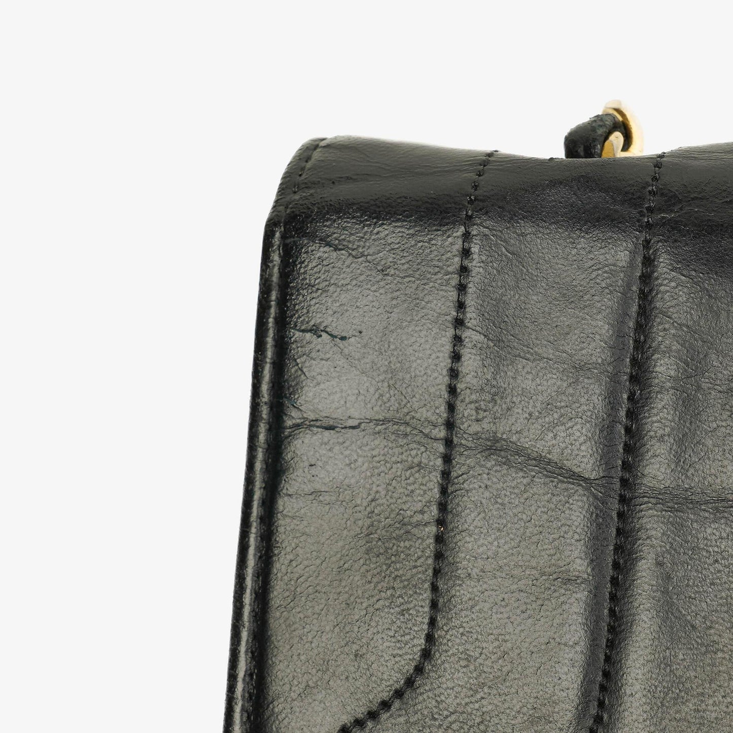 Chanel Half-Moon In Black Quilted Lambskin With 24K Gold-Plated Hardware