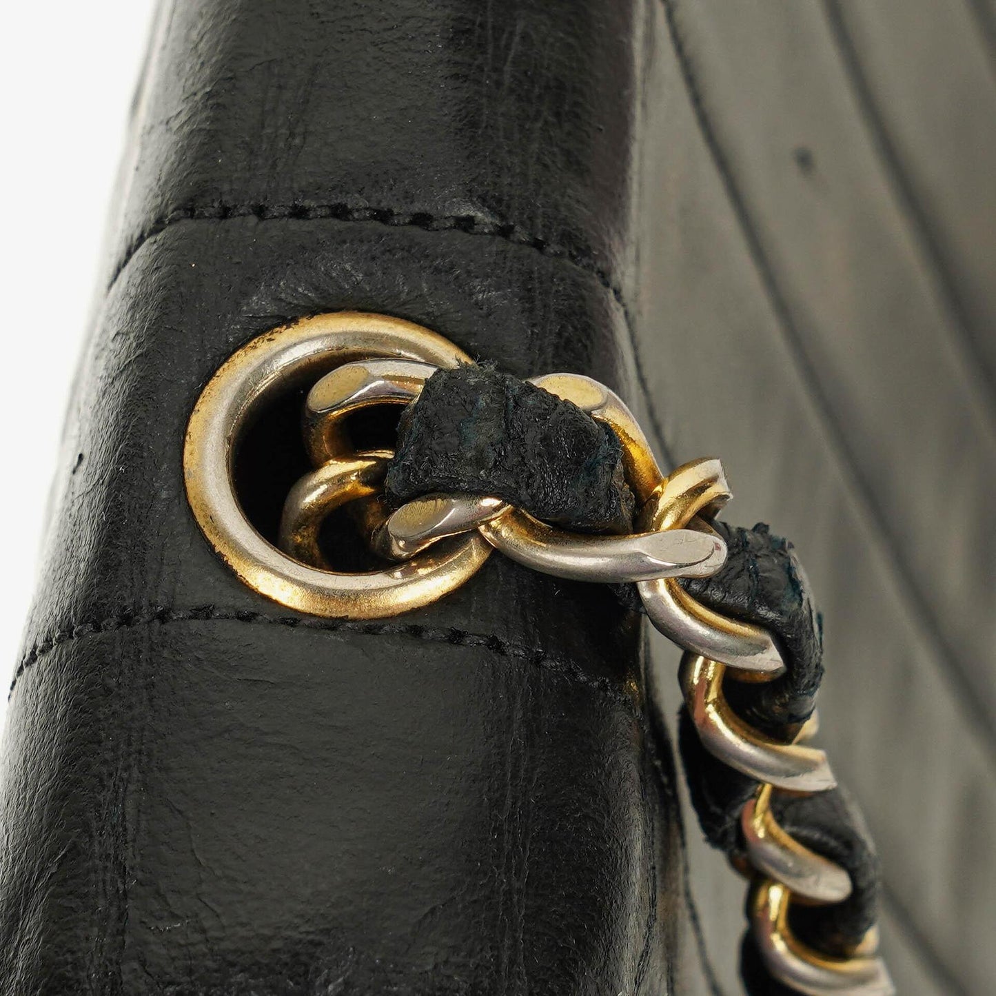 Chanel Half-Moon In Black Quilted Lambskin With 24K Gold-Plated Hardware