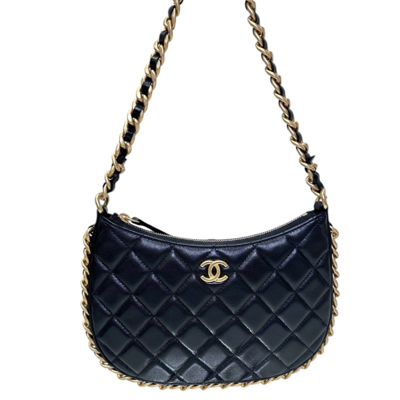 CHANEL BLACK HOBO BAG 122419A11