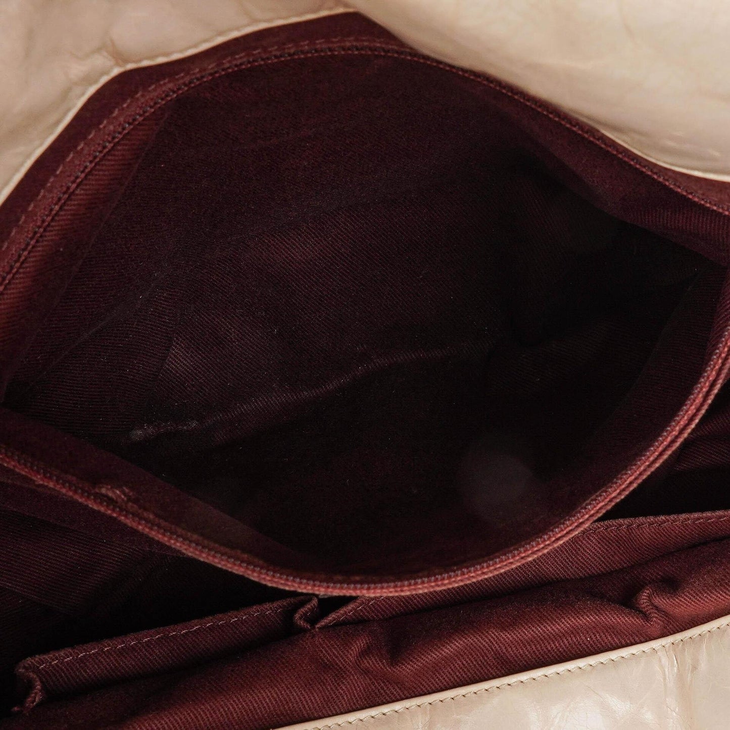 Chanel In The Mix Leather Large Tote Beige
