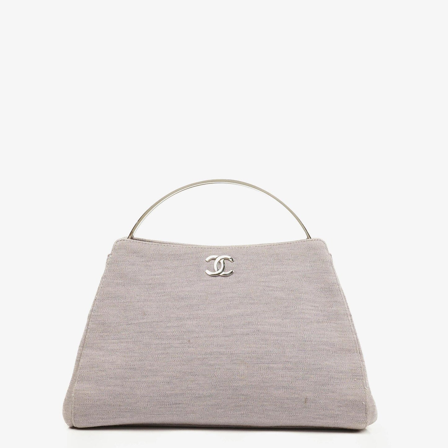 Chanel Jersey Metal Top Handle Bag