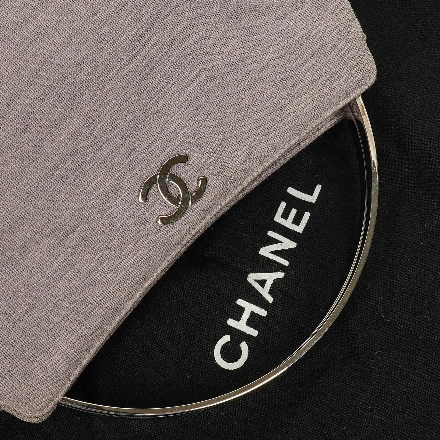 Chanel Jersey Metal Top Handle Bag