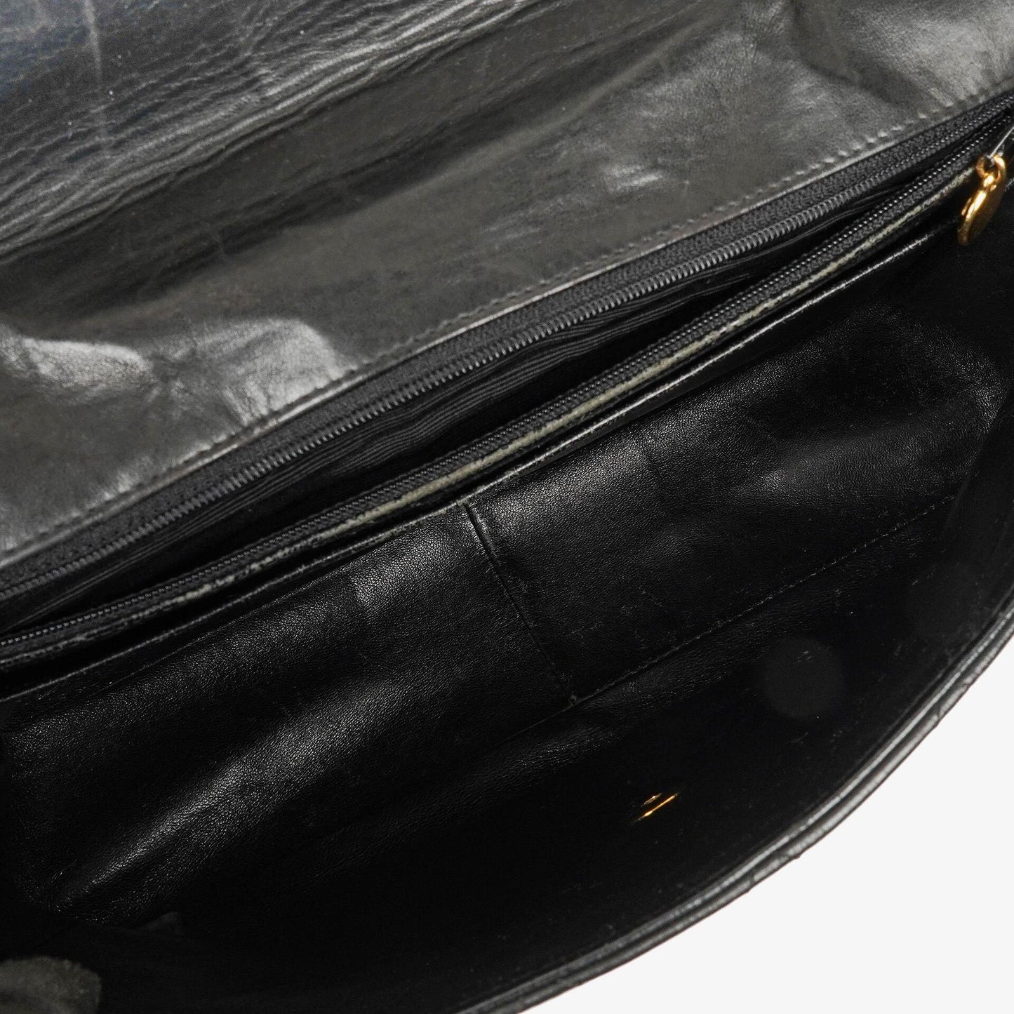 Chanel Jumbo CC Classic Single Flap Bag Black Quilted Lambskin 24K Gold-Plated Hardware
