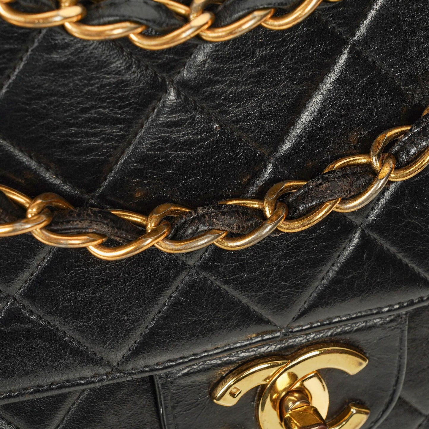 Chanel Jumbo CC Classic Single Flap Bag Black Quilted Lambskin 24K Gold-Plated Hardware
