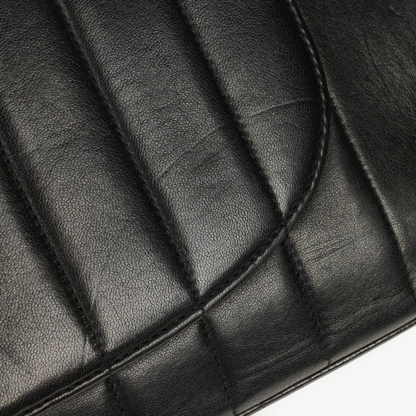 Chanel Jumbo CC Vertical Black Quilted Lamabskin Flap Bag 24K Gold-Plated Hardware