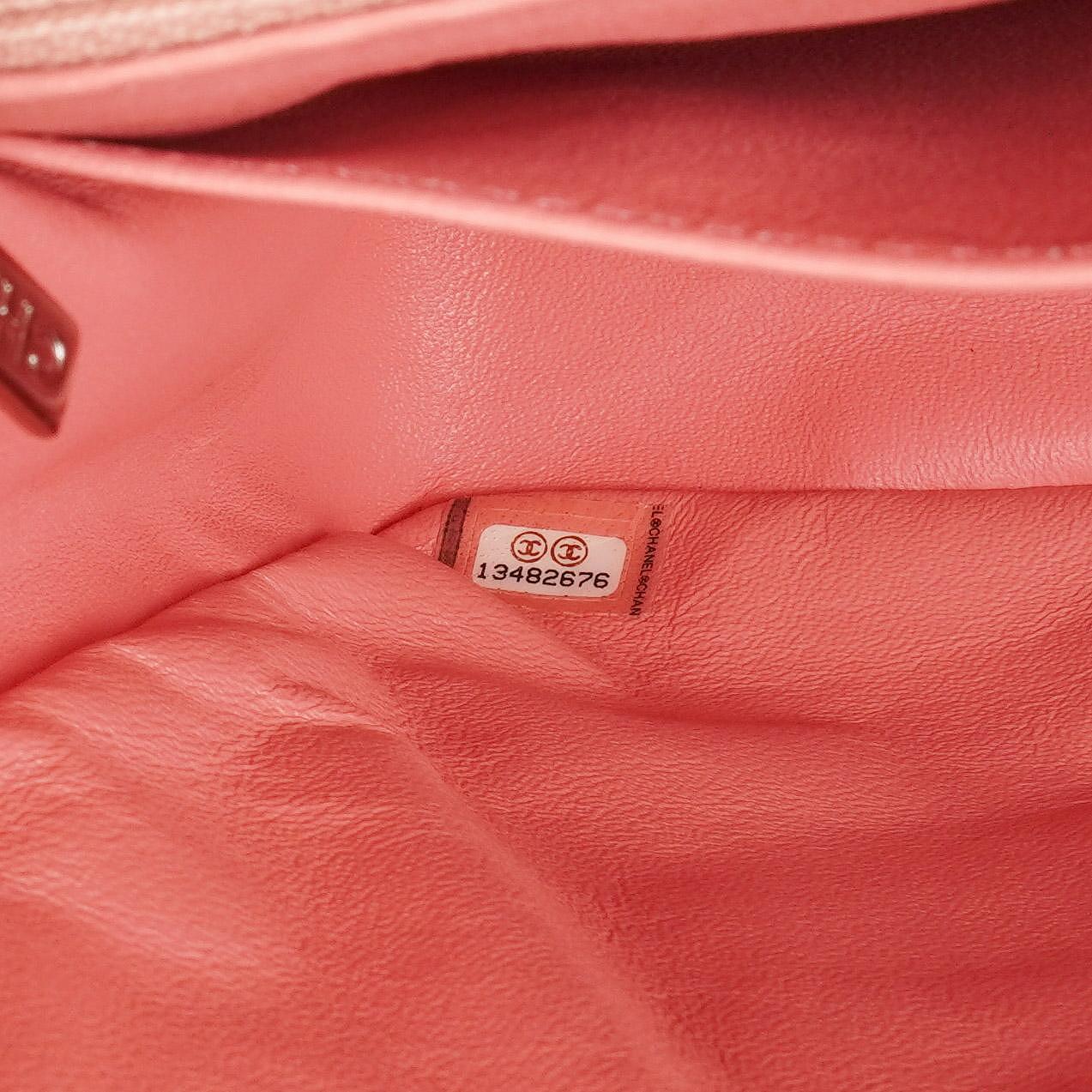 Chanel Jumbo Classic Single Flap Bag Chevron Patent Quilted Leather With Silver-Tone Hardware
