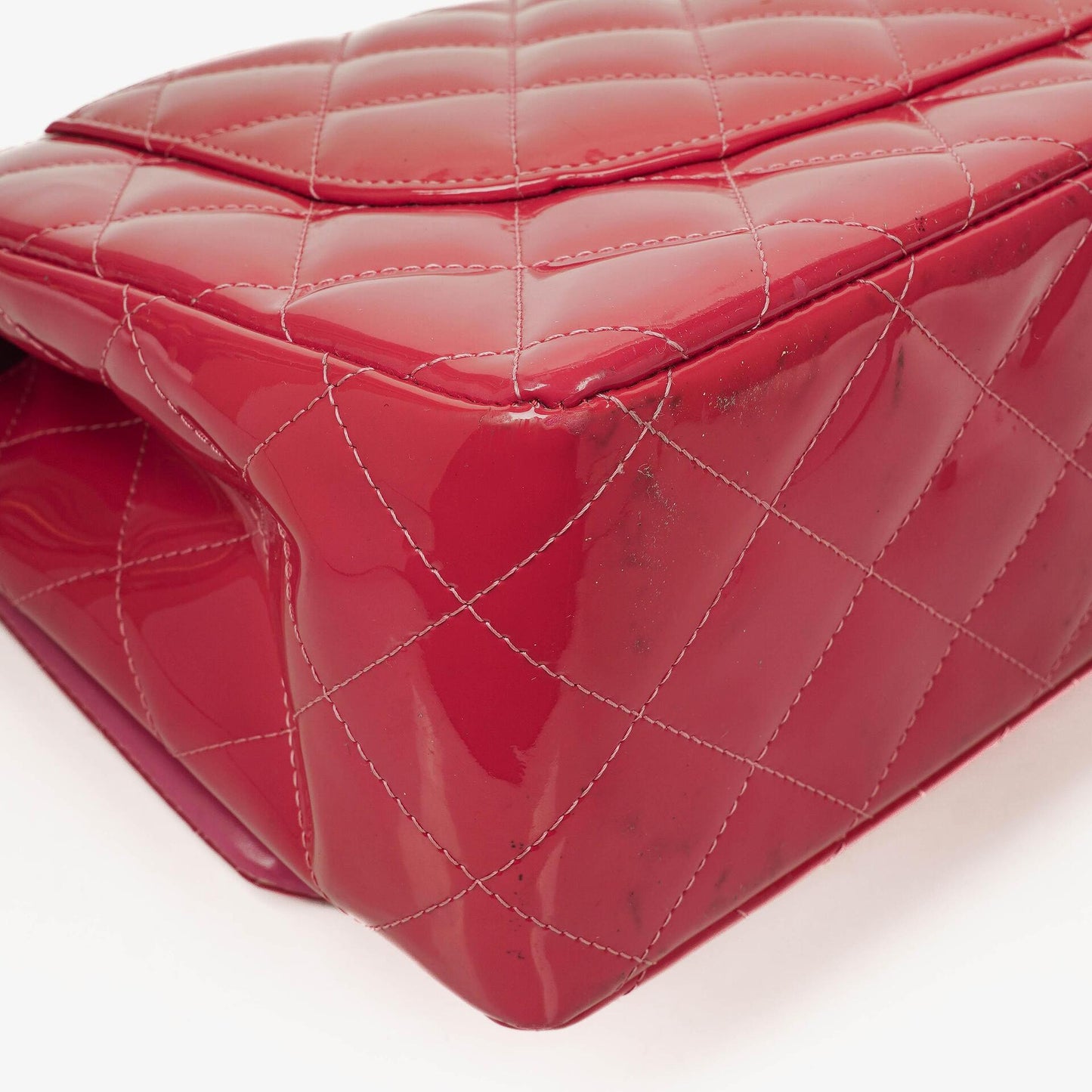 Chanel Jumbo Clasic Double Flap Patent Quilted Leather With Silver-tone Hardware