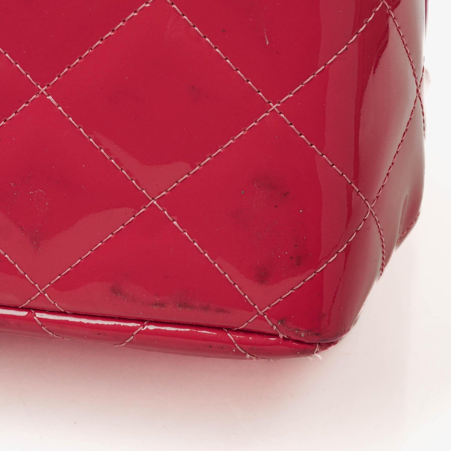Chanel Jumbo Clasic Double Flap Patent Quilted Leather With Silver-tone Hardware