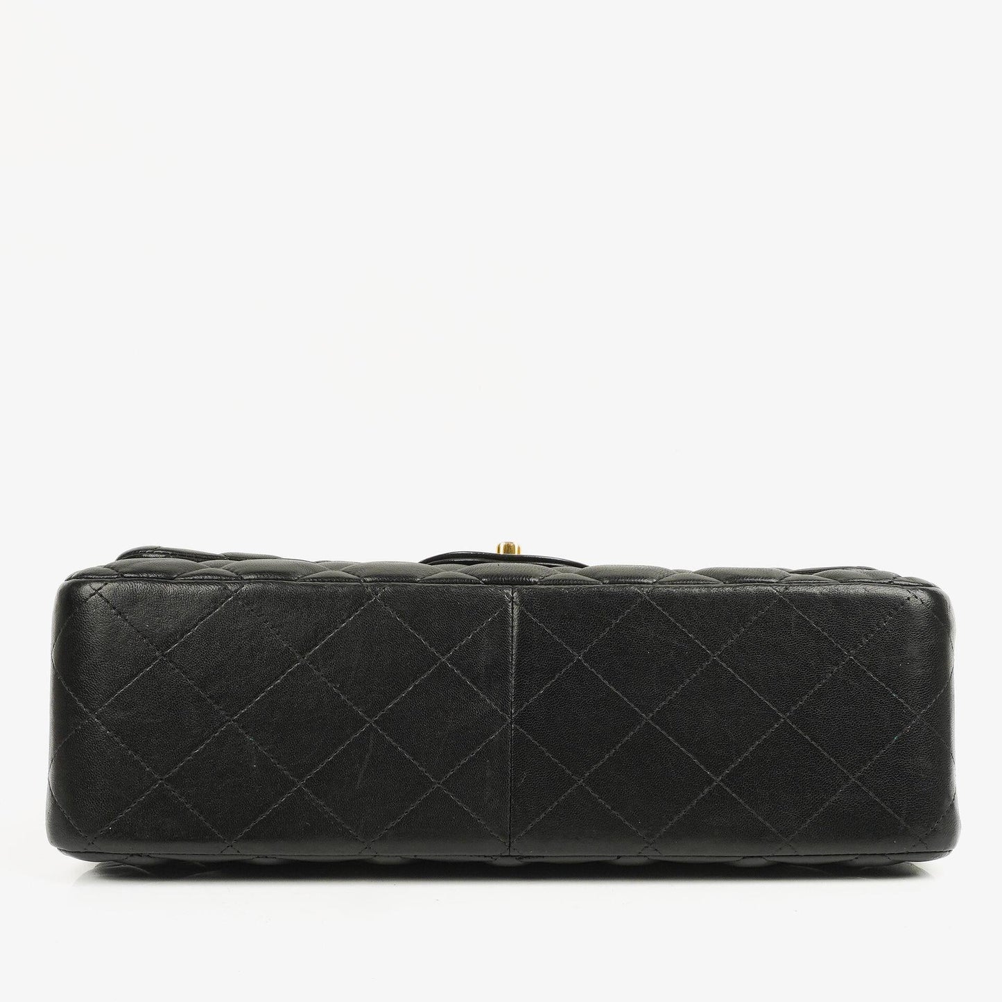 Chanel Jumbo Classic Double Flap Bag Black Quilted Lambskin With Golden-Tone Hardware