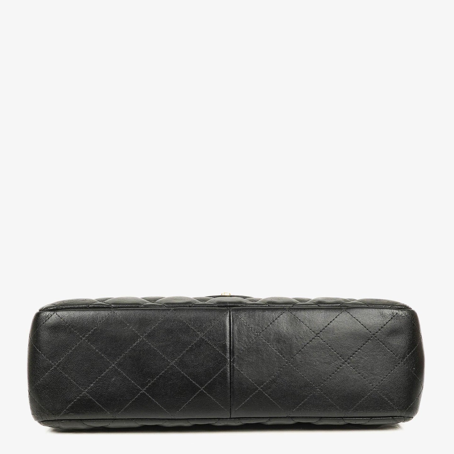 Chanel Jumbo Classic Single Flap Bag Black Quilted Lambskin Gold-Tone Hardware