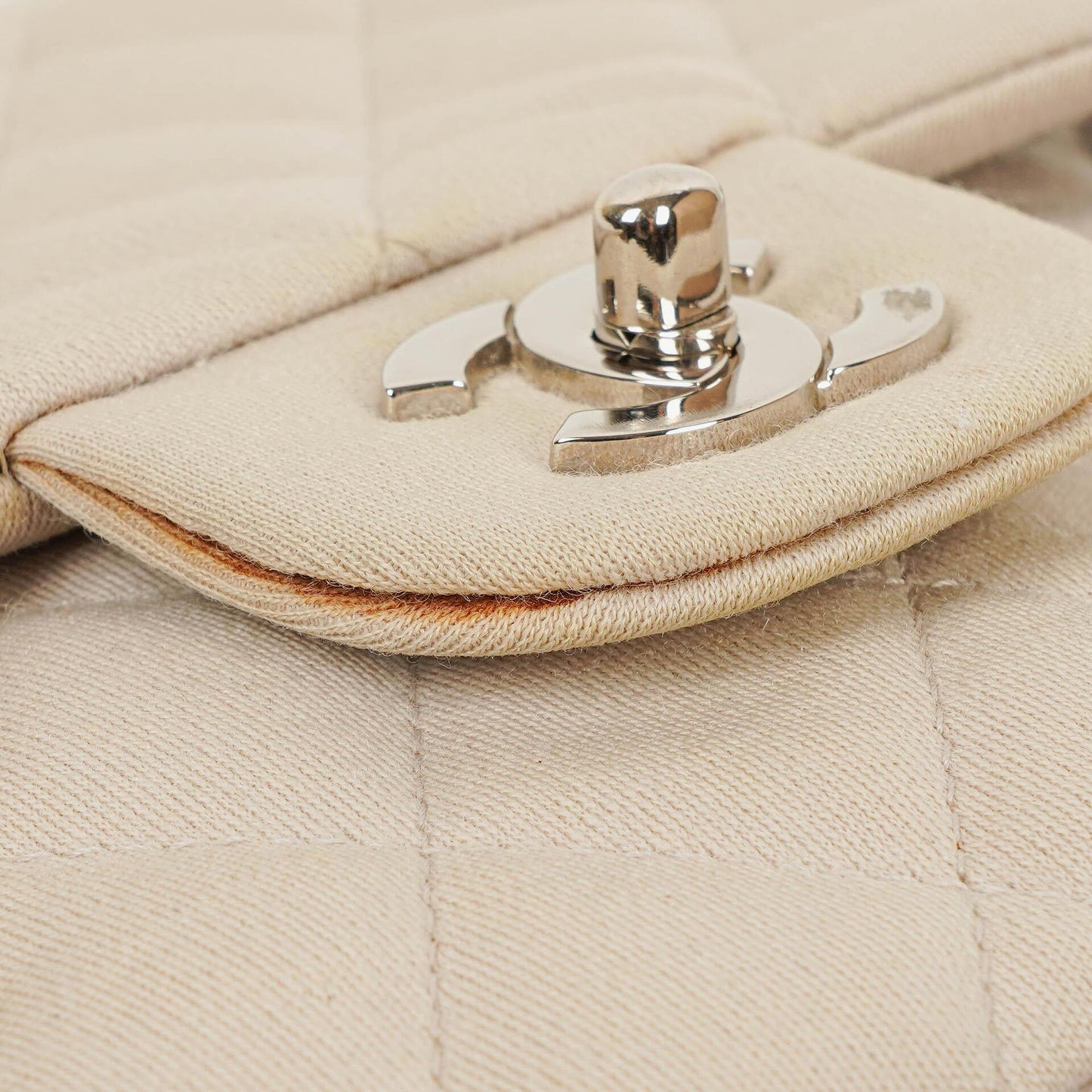 Chanel Jumbo Classic Single Flap Bag Jersey Silver-Tone Hardware