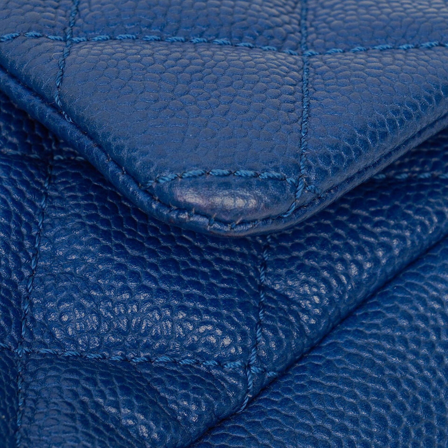 Chanel Jumbo Quilted Caviar Single Flap Bag With Silver -Toned Hardware