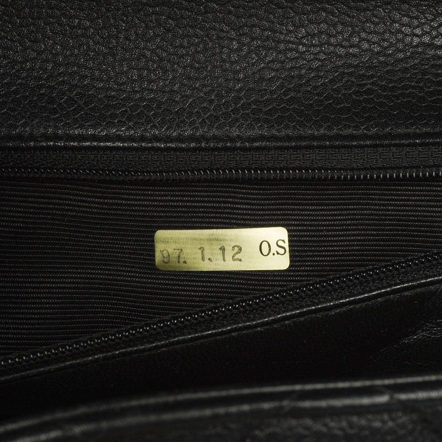 Chanel Kelly Black Quilted Caviar Leather Top Handle Bag With 24K Gold-Plated Hardware, 1996-1997