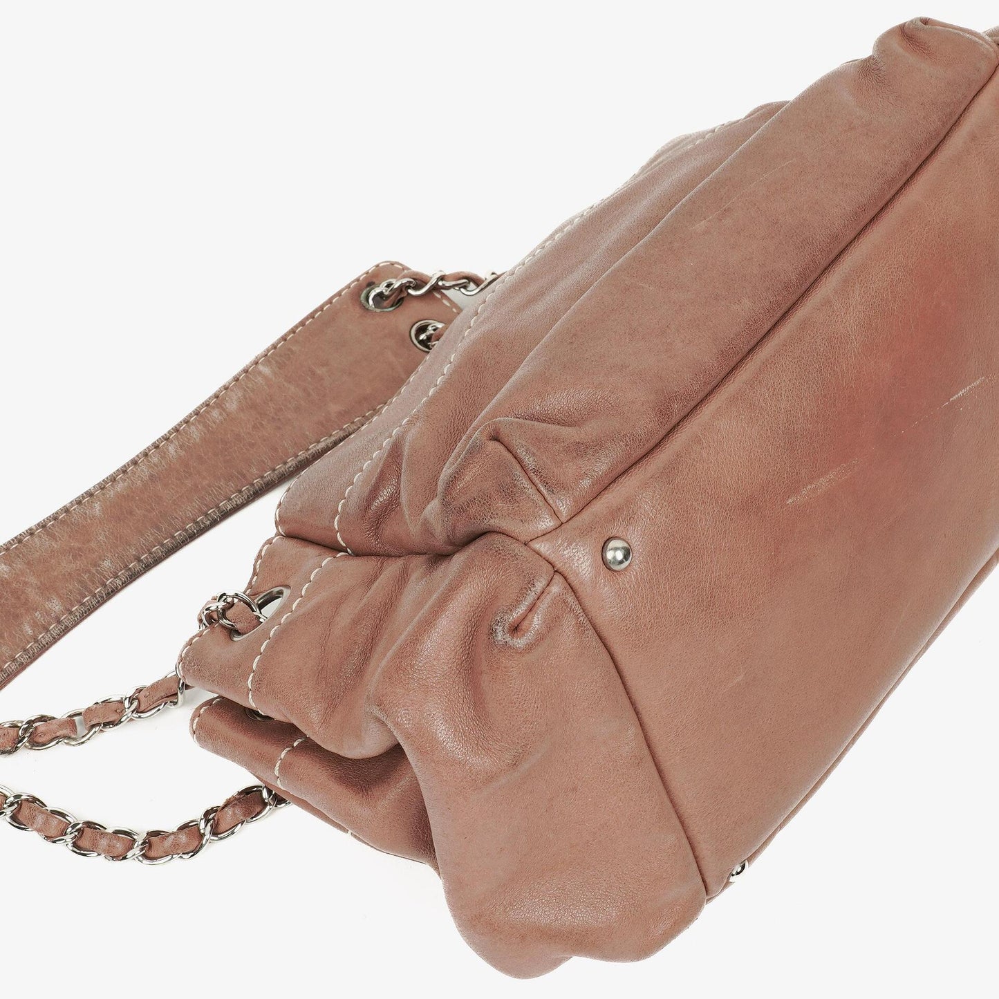 Chanel Lambskin Lax Accordion Hobo Bag