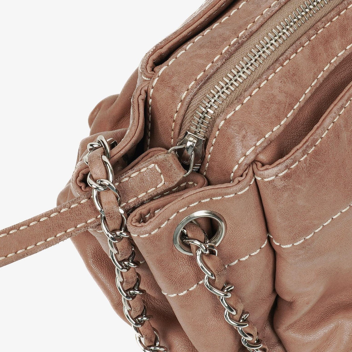 Chanel Lambskin Lax Accordion Hobo Bag