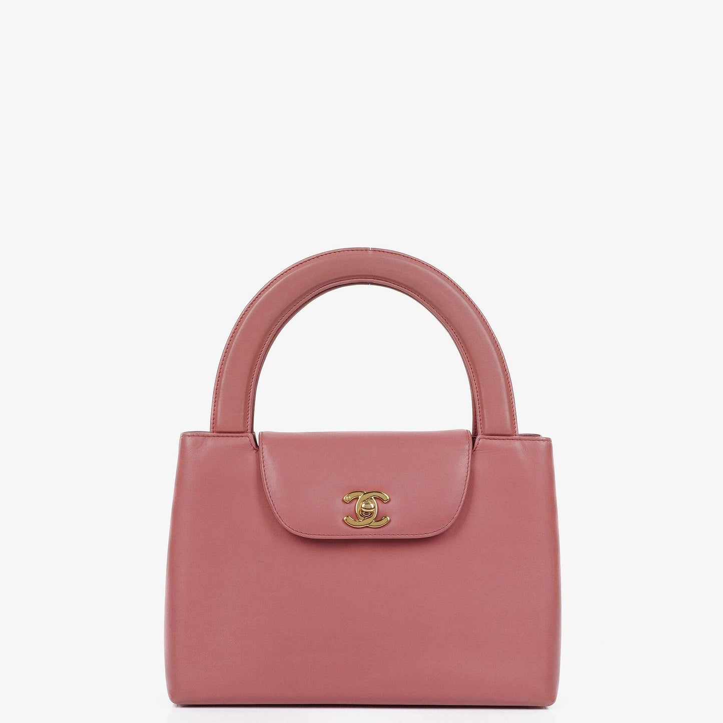 Chanel Large Kelly Pink Lambskin 24K Gold-Plated Hardware Shopping Bag