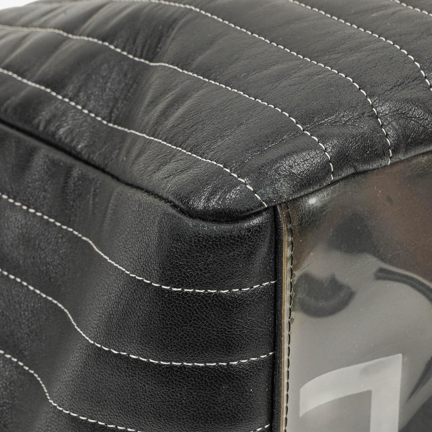 Chanel Large Mademoiselle Black Lambskin Vertical Quilted Tote Bag