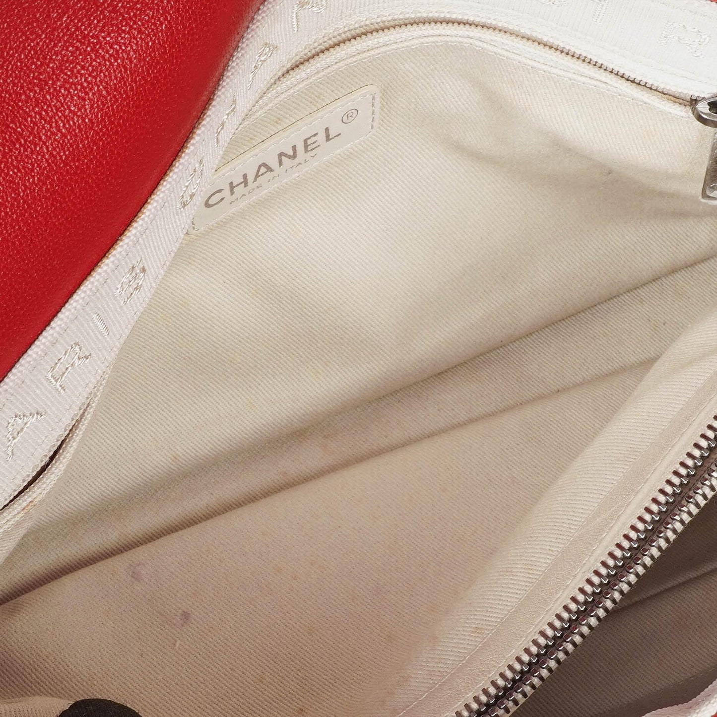 Chanel Large Simply CC Rue Cambon Red Shiny Calfskin Flap Bag