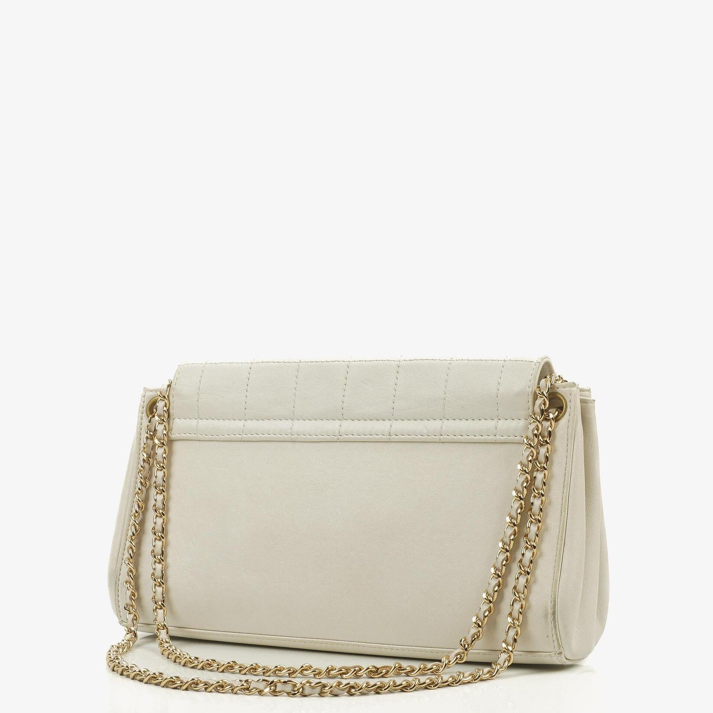 Chanel Mademoiselle Lock Accordion Chocolate Bar Flap Bag