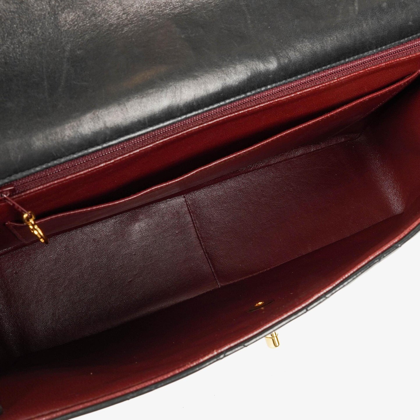 Chanel Maxi Jumbo CC Classic Single Flap Bag Black Quilted Lambskin 24K Gold-Plated Hardware