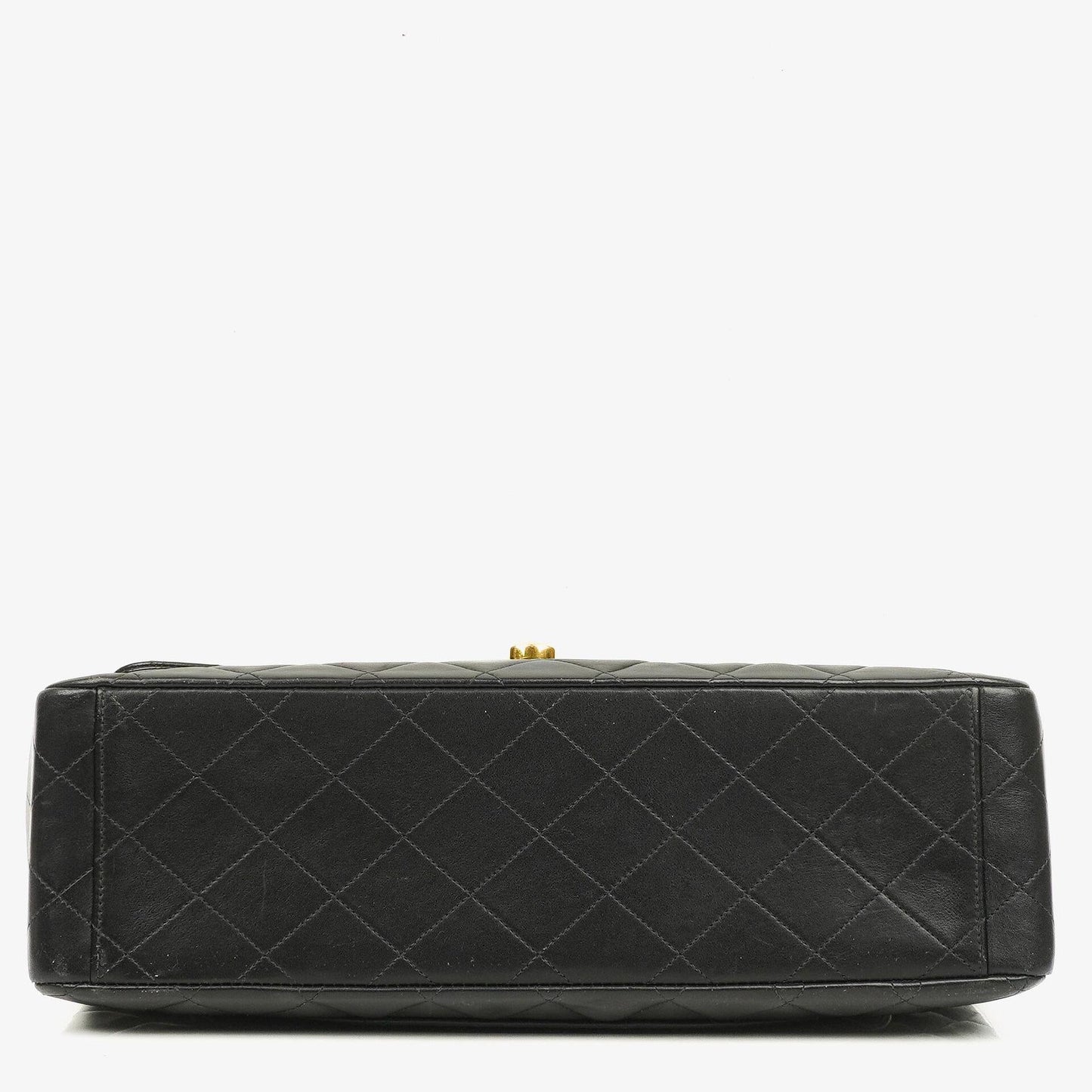 Chanel Maxi Jumbo Classic Single Flap Bag Black Quilted Lambskin 24K Gold-Plated Hardware