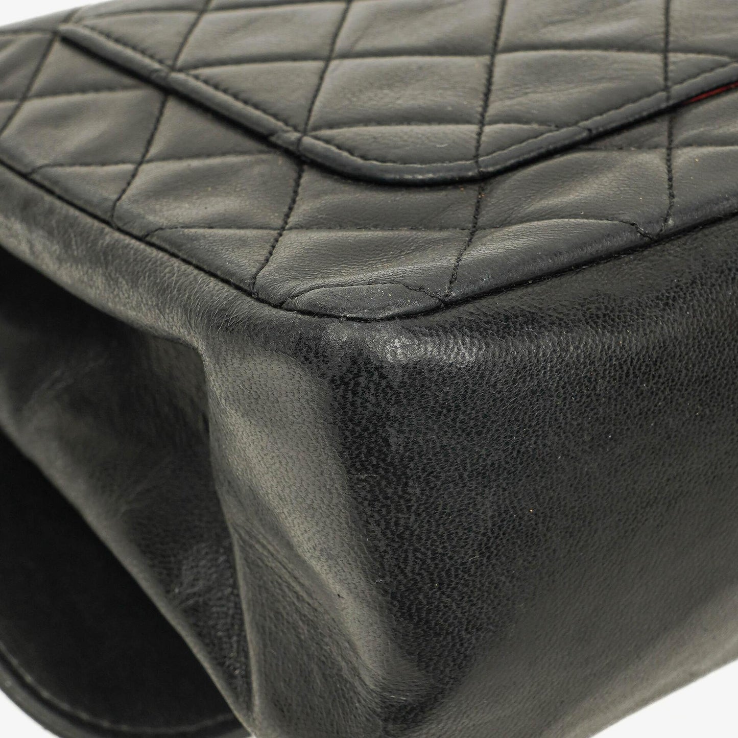 Chanel Medium Black Lambskin Quilted Single Flap Bag 24K Gold-Plated Hardware
