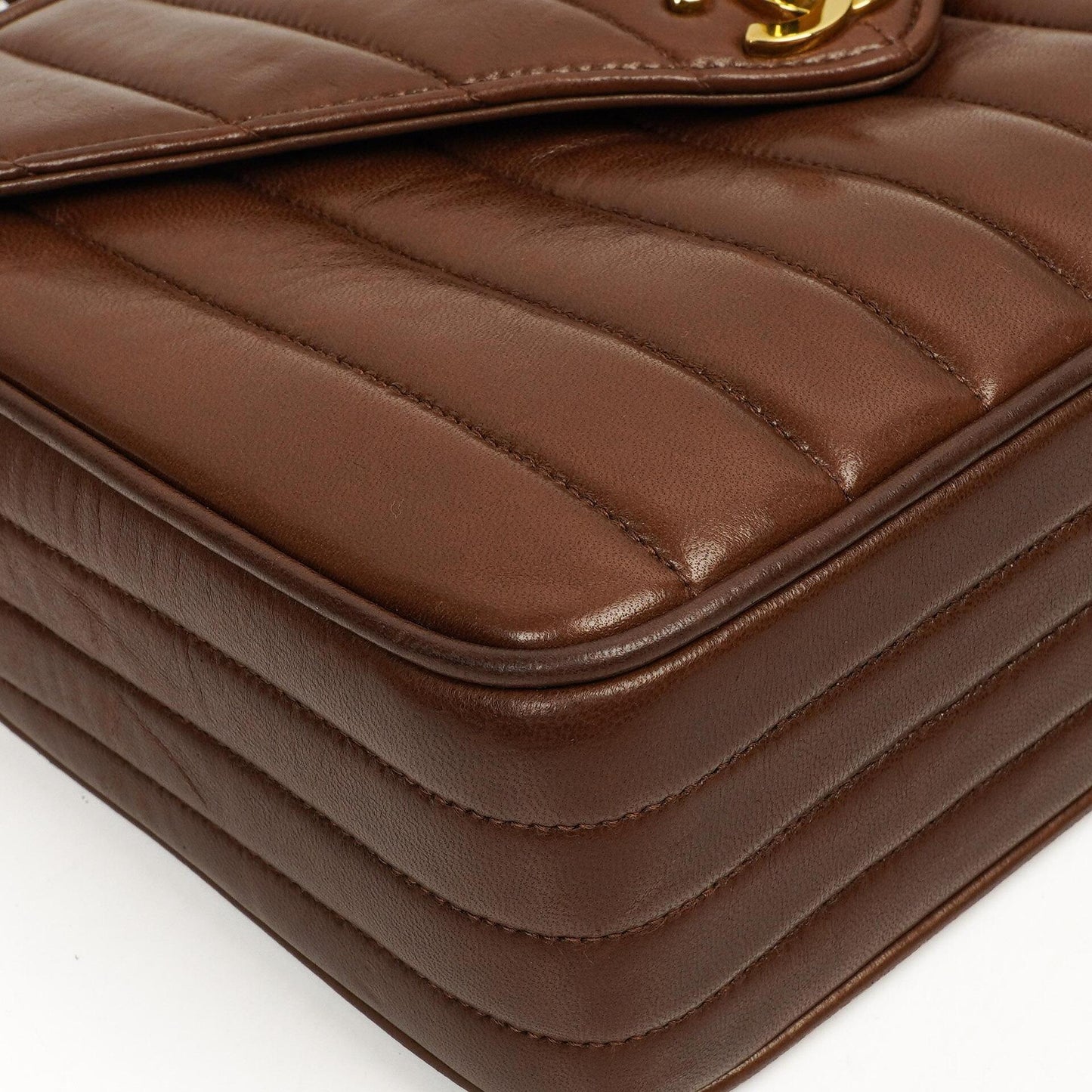 Chanel Medium Camera Tassel Brown Vertical Quilted Lambskin CC Flap Shoulder Bag 24K Gold-Plated Hardware, 1994-1996