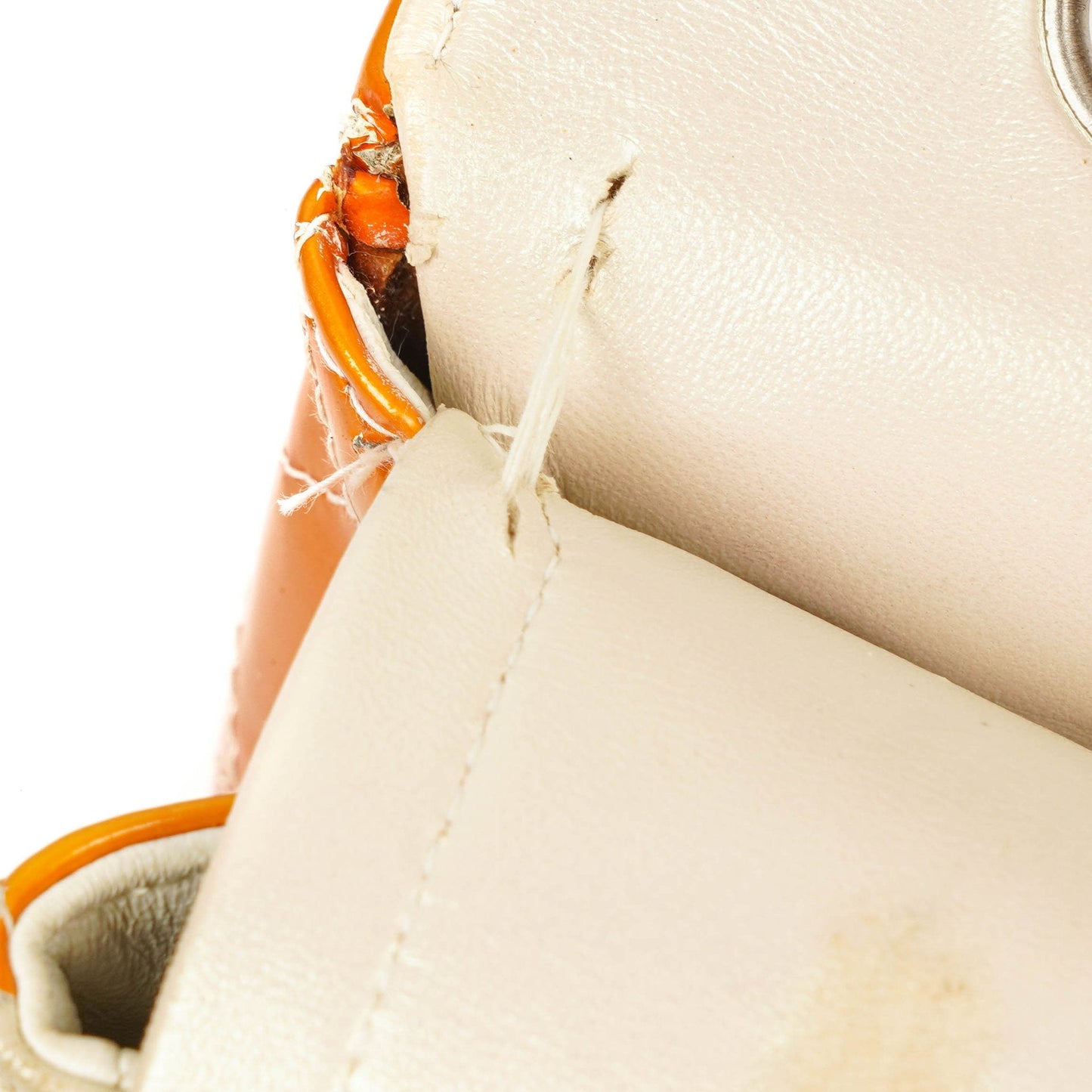 Chanel Medium Clasic Double Flap Orange Patent Quilted Leather With Silver-tone Hardware