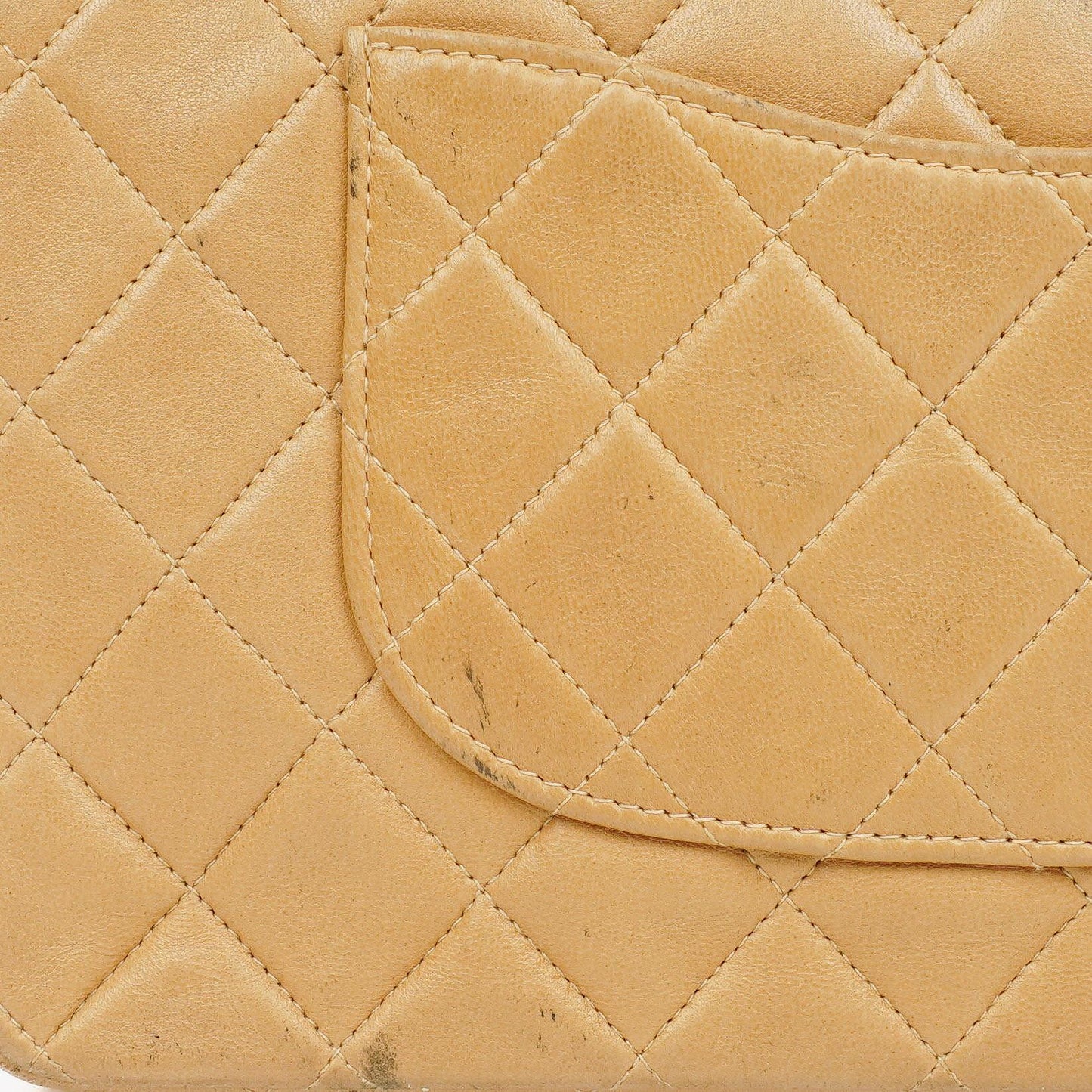 Chanel Medium Classic Beige Quilted Leather Double Flap Bag With 24K Gold-Tone Hardware