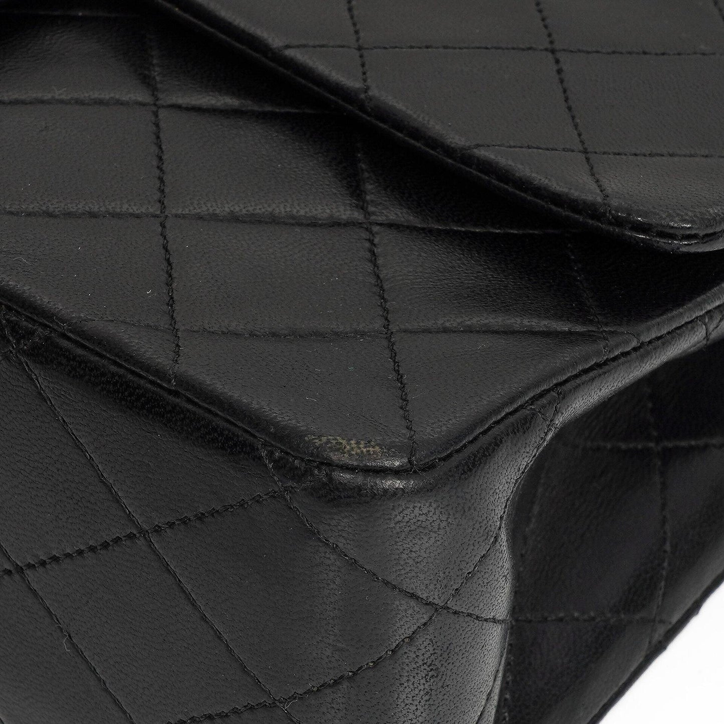 Chanel Medium Classic Black Quilted Lambskin Double Flap Bag With 24K Gold-Plated Hardware