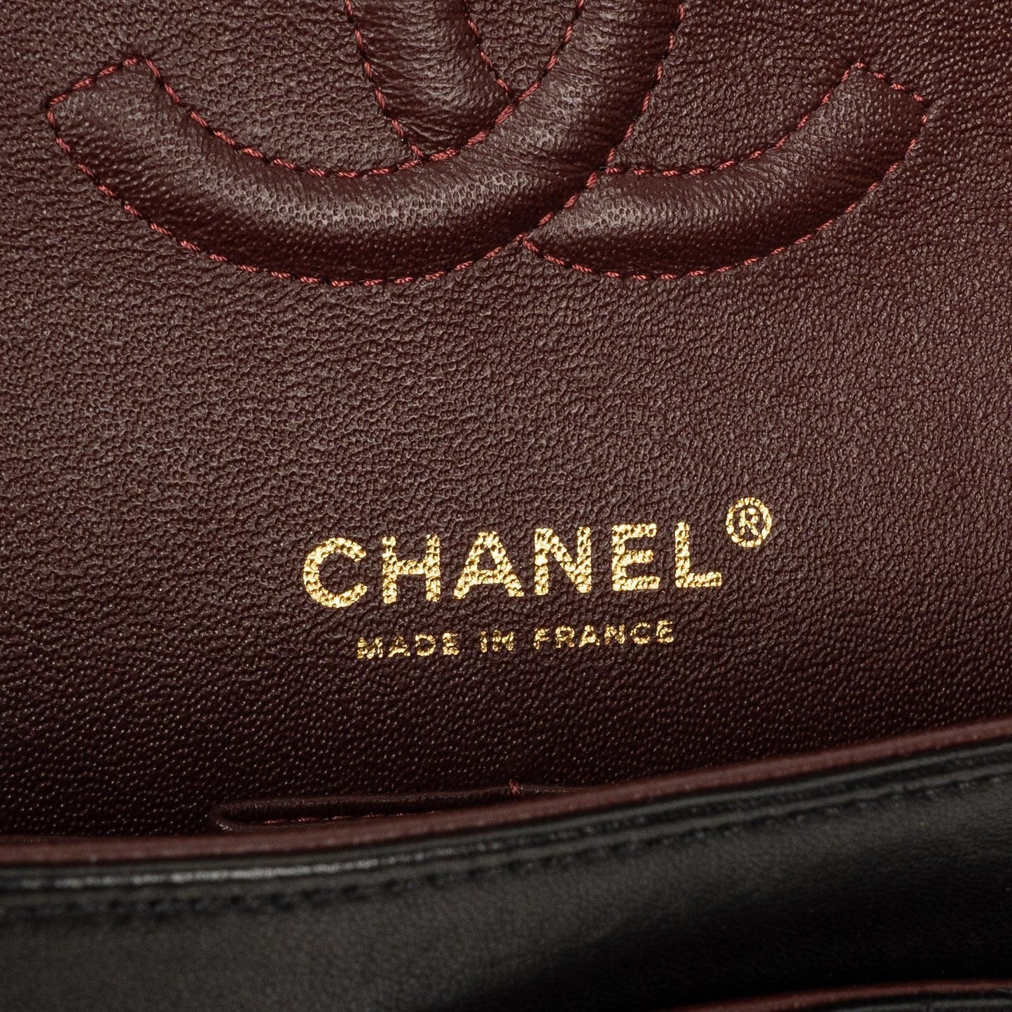 Chanel Medium Classic Black Quilted Lambskin Double Flap Bag With Gold-Tone Hardware