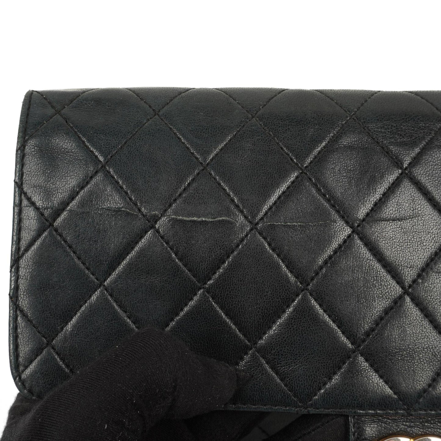 Chanel Medium Classic Black Quilted Lambskin Single Flap Bag With Gold-Tone Hardware