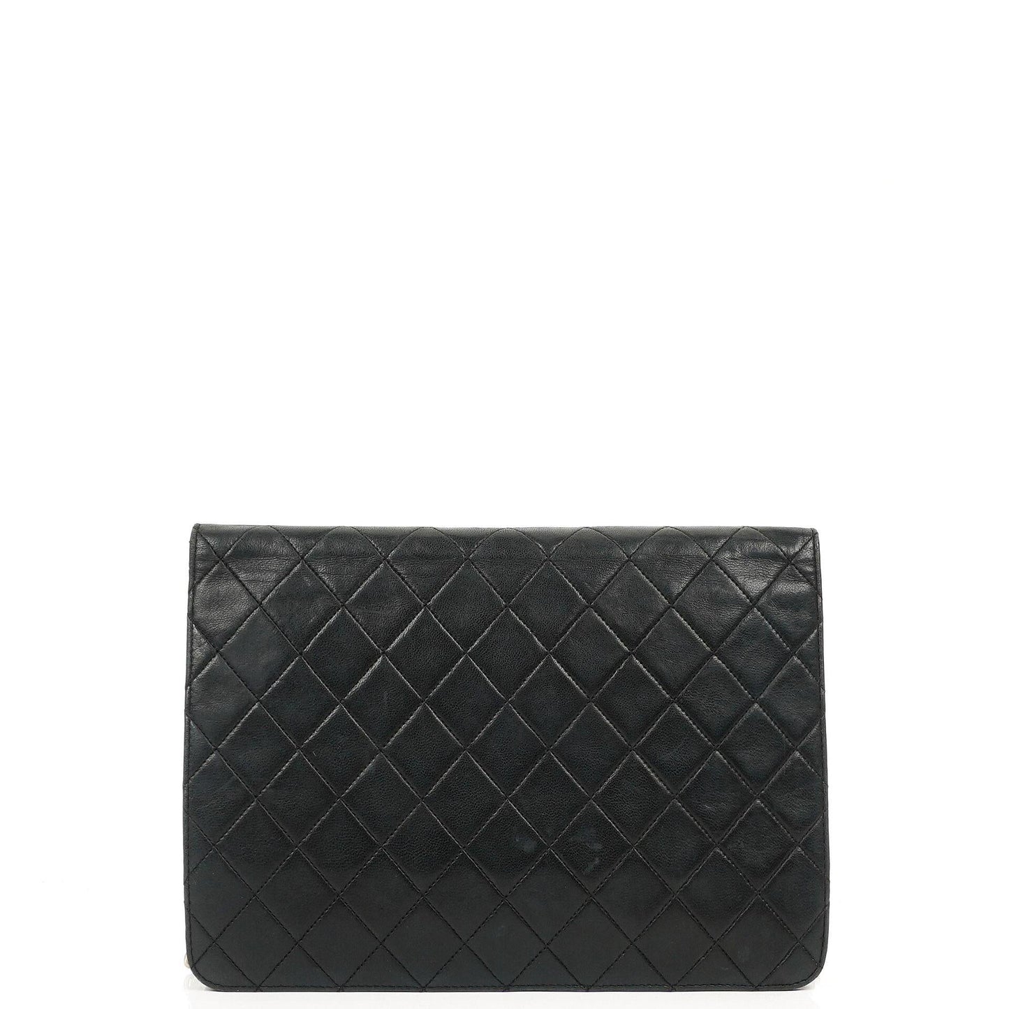 Chanel Medium Classic Black Quilted Lambskin Single Flap Bag With Gold-Tone Hardware