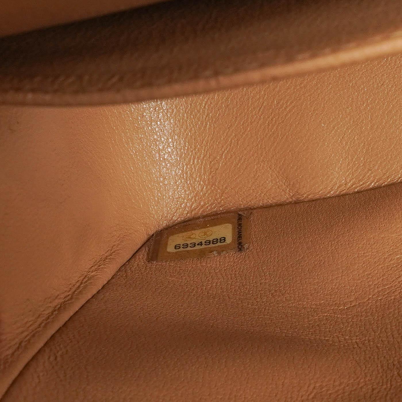 Chanel Medium Classic Double Flap Bag Beige Quilted Lambskin With 24K Gold-Plated Hardware