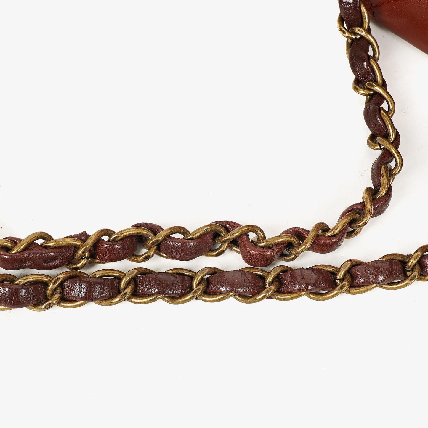 Chanel Medium Classic Double Flap Bag Brown Multicolor Quilted Lambskin With Aged Gold-Tone Hardware